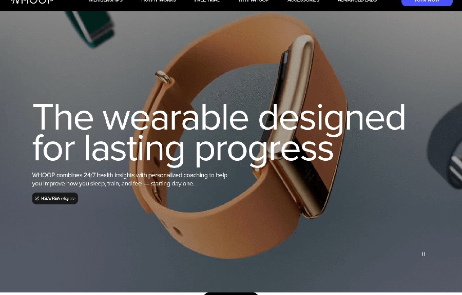 whoop.com: the wearable designed for lasting progress